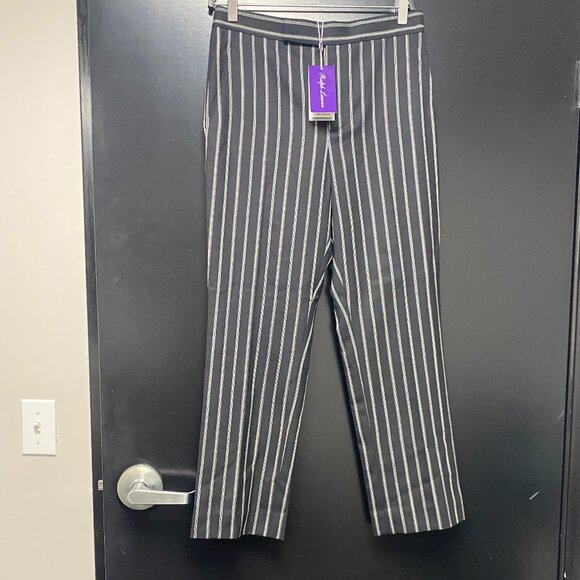 Ralph Lauren  Pinstriped Wool Pants Size 6 ☆ - Picture 1 of 13